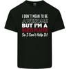 I Dont Mean to Be Darts Player Unisexs Light Cotton TShirt