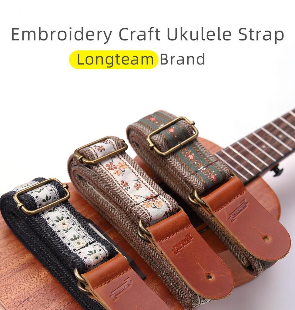 Вышитый ремень для укулеле Longteam