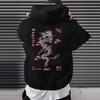 Gothic Printed Sweatshirt Men's Women's Fleece Casual Hooded Pullover Harajuku Hoodies Autumn Winter Loose Oversized Streetwear