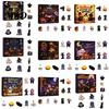 Holiday Gift Box Halloween Advent Calendar with 9 Mini Resin Figures, Day Spooky Countdown Desktop Decorations to Calendar, Surprise Collectible
