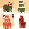 Большая Премиум 3 шт. Рождественская Подарочная Коробка с Крышкой Лентой Коробка для Рождественского Подарка Квадратная