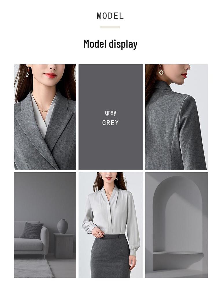 Женский профессиональный костюм класса люкс для администраторов, учителей и сотрудников салонов - Приталенный и модный