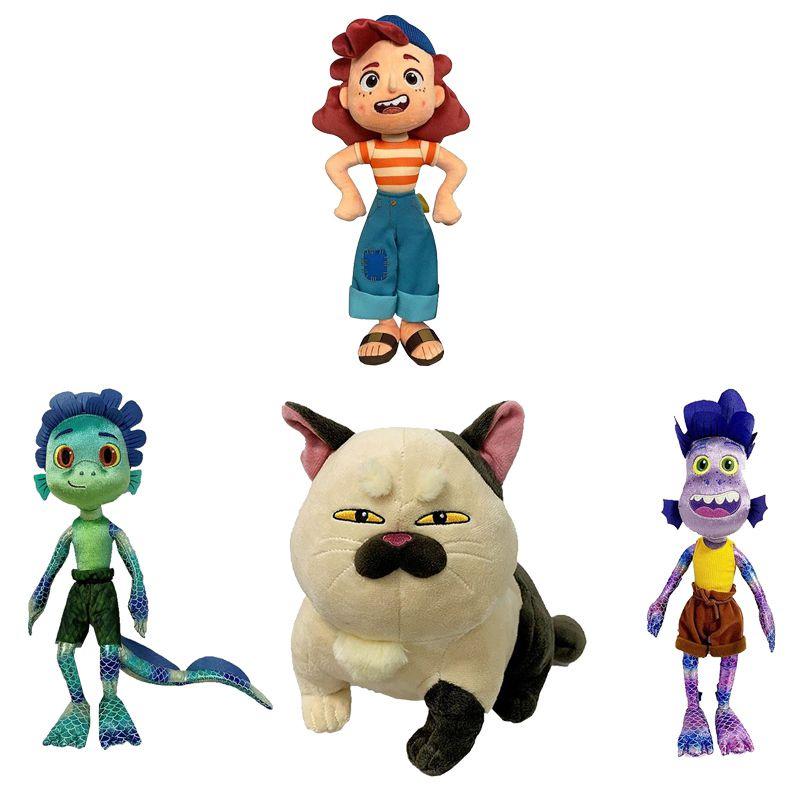 Adorable Cartoon Luca Alberto Julia Cat Sea Monster Boys Plush Toys Anime Figures Dolls