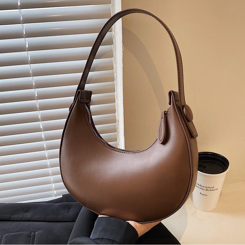 2023 New Fashion Retro Small Bag For Women Urban Minimalist Style Pu Shoulder Bag