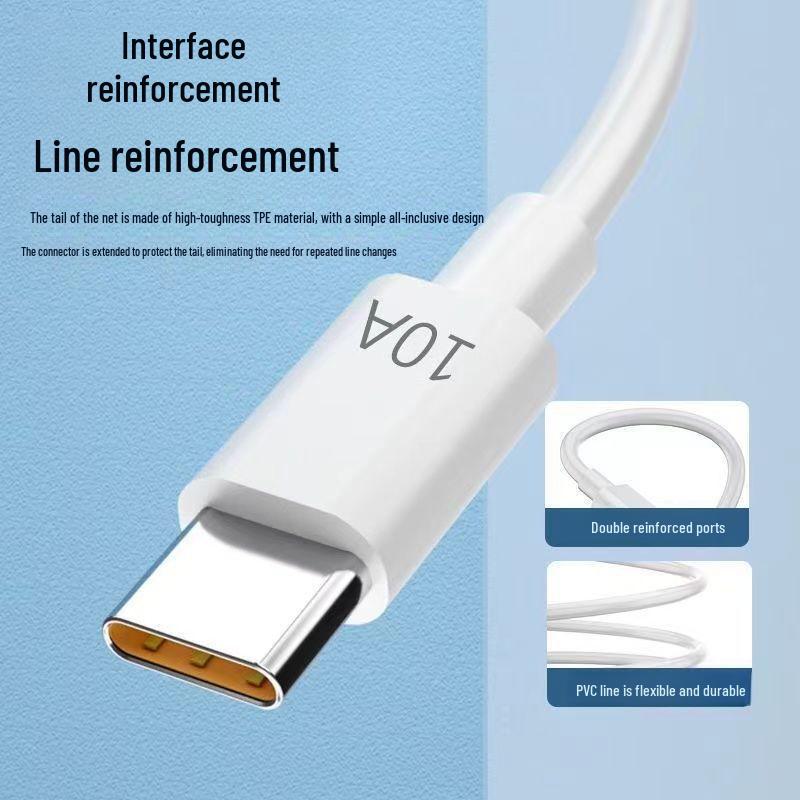 10A 120W High-Speed Charging Cable for Huawei Honor Type-C Devices