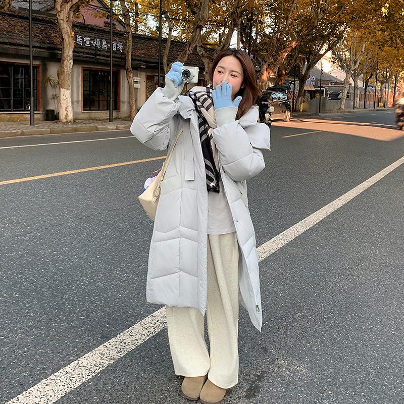 Autumn Winter Thicken Warm Parka Women Casual Sweety Solid Color Big Pocket Loose Hooded Coat Jackets Outwear