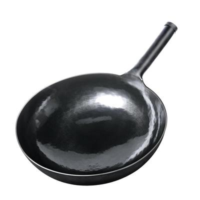 Черный чугунный вок ручной ковки из Чжанцю
