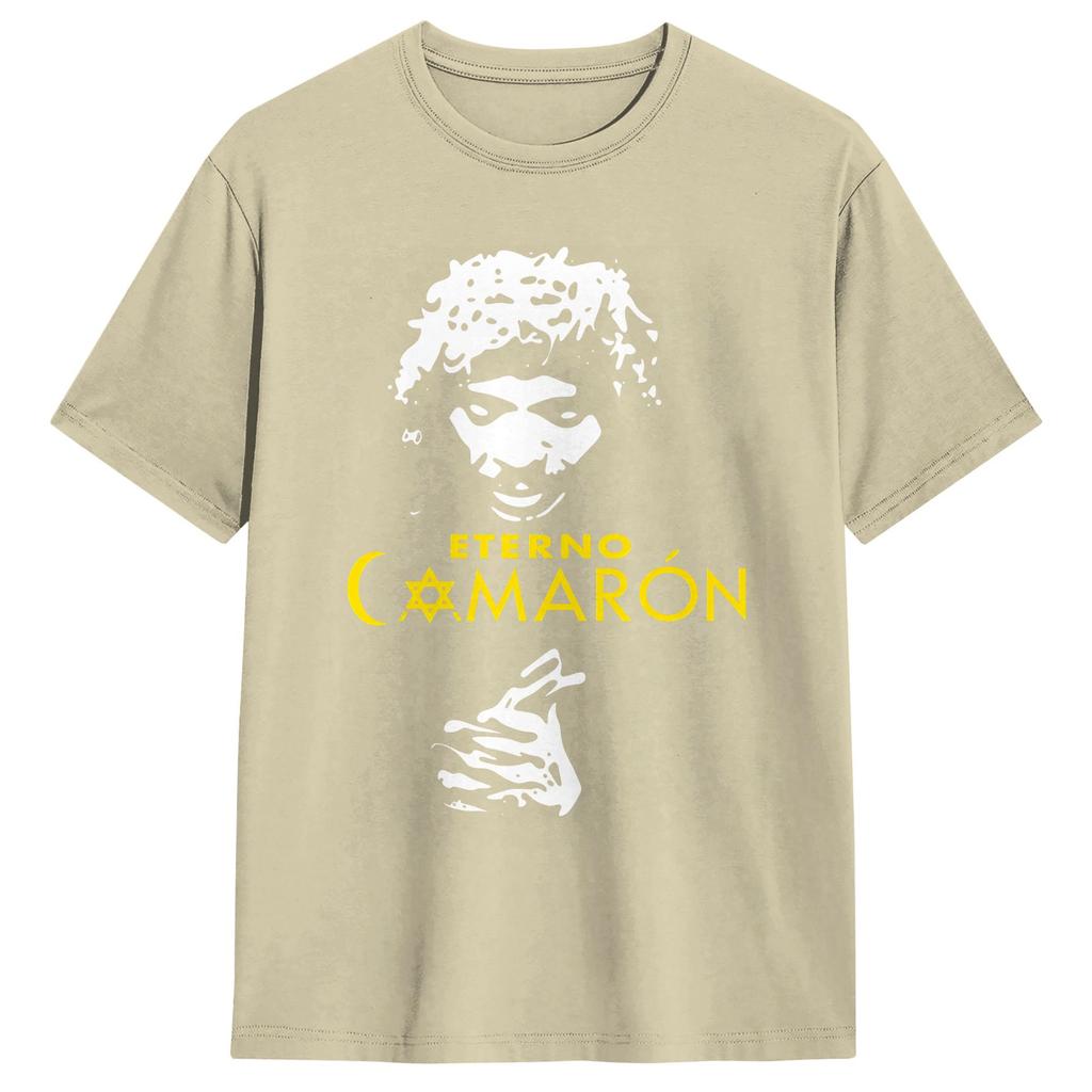 Harajuku TShirt Summer Camaron De La Isla Novelty TShirts Pure Cotton Tshirt for Couple Y2K Basic Short Sleeve Tops