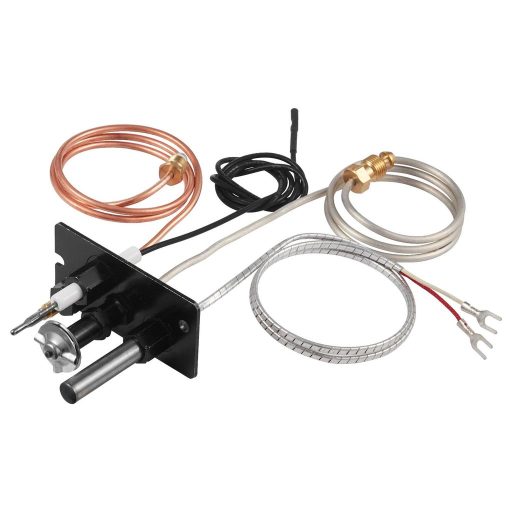 Gas Pilot Assembly, OE 10002265, 10002264, SRV10002264 Fireplace Gas Pilot Assembly, Natural Gas & LPG Ignition Replacement, Fit Majestic, Vermont
