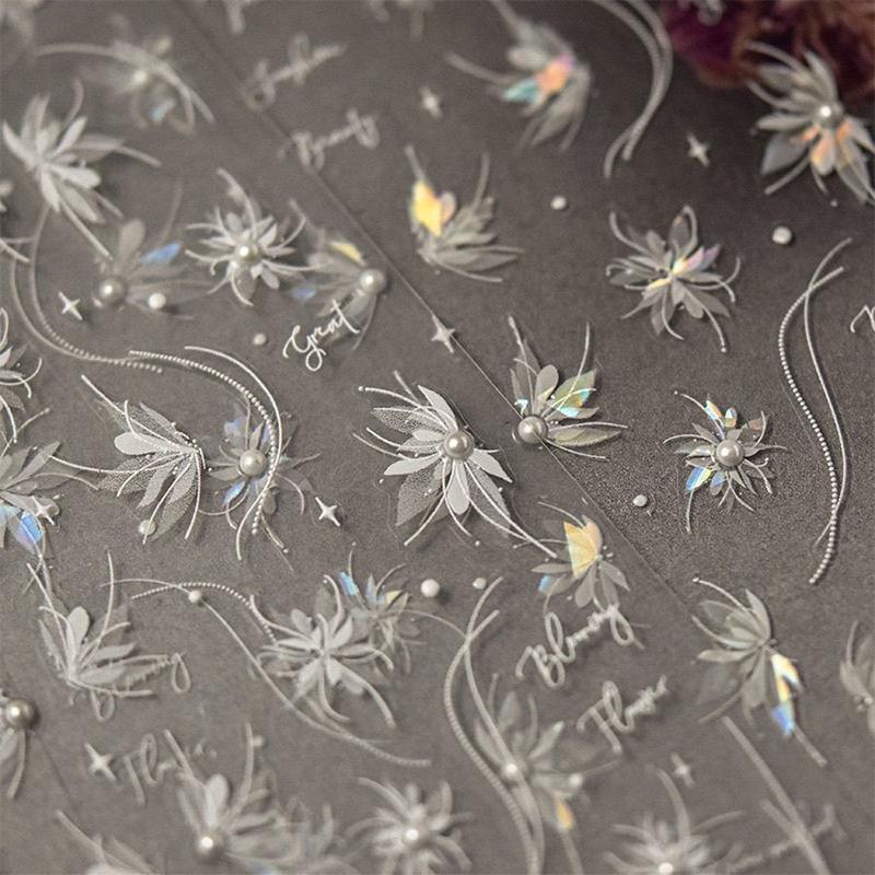 Изысканные самоклеящиеся декоративные наклейки для дизайна ногтей Милые наклейки для дизайна ногтей в виде бабочек Креативные наклейки для дизайна ногтей в виде фей Подарки