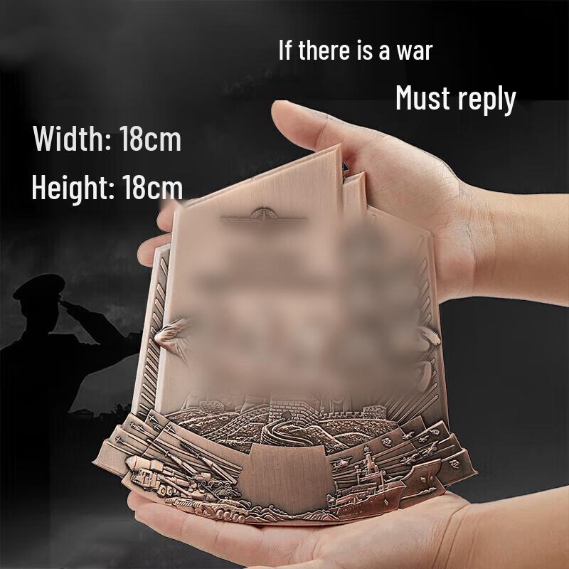 Alloy Bronze Military Retirement Commemorative Plaque