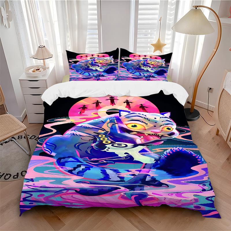 3pcs Huntrix, K-Pop Bedding Set: Perfect for Bedroom or Guest Room. Soft and Comfortable with No Core Included yy251009163