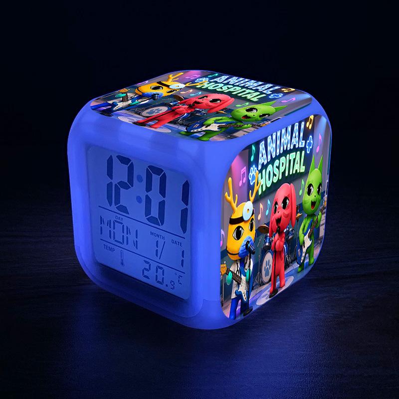 Cross Animal Hospital Digital Alarm Clock - New Night Light, Mute Game Peripheral for Home
