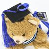 5Pcs 12cm Mini Cute Graduation Teddy Bear Doll Pendant New Soft Dr.Bear Dolls Ornament, for Kindergarten School Graduation Gift