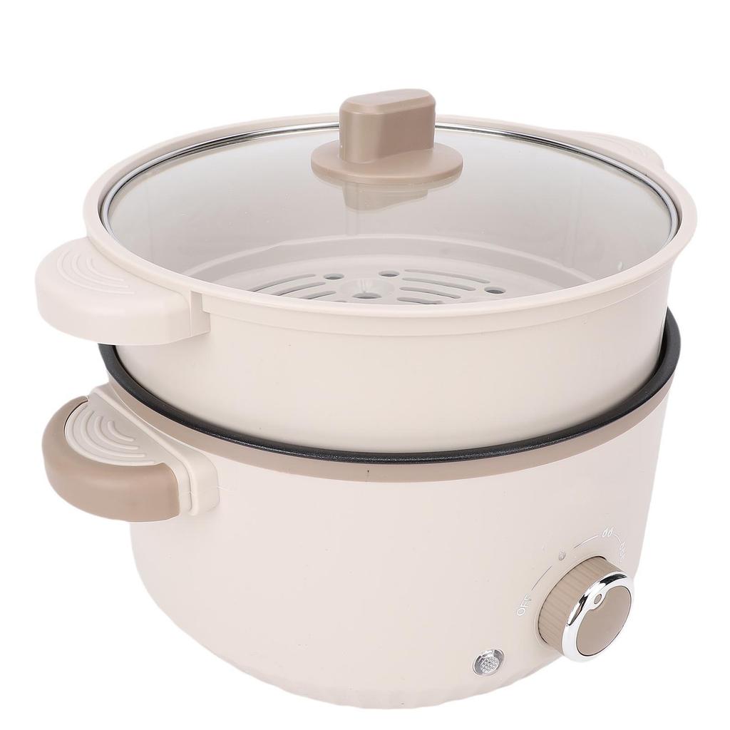 Электрическая кастрюля 3 л большой вместимости, защита от ожогов, безопасное на ощупь, антипригарное покрытие, многофункциональная электрическая рисоварка-рамен с