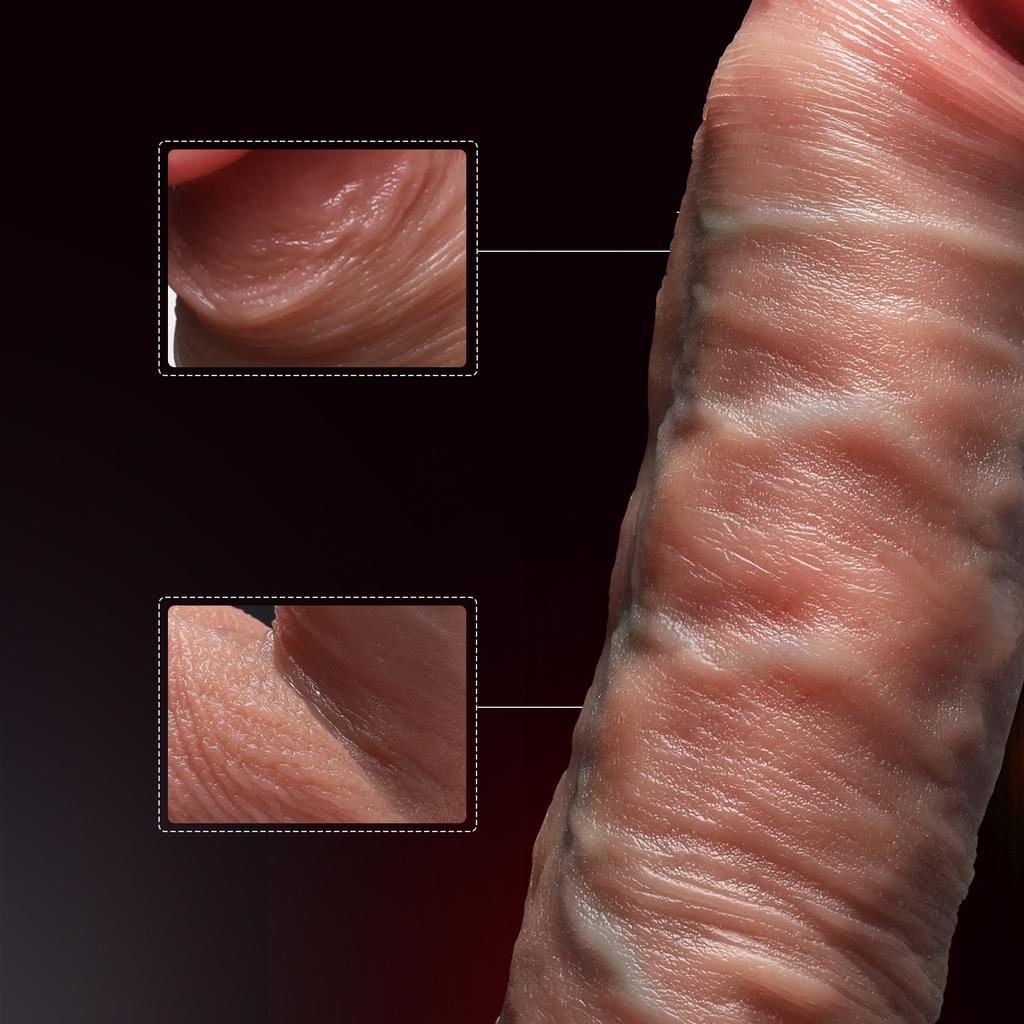Реалистичный Вибратор с Подогревом Дилдо для Женщин Мужчин Огромный Большой Мягкий Беспроводной Телескопический Член Мастурбатор Пенис Точка G Вагина Анальные Игрушки