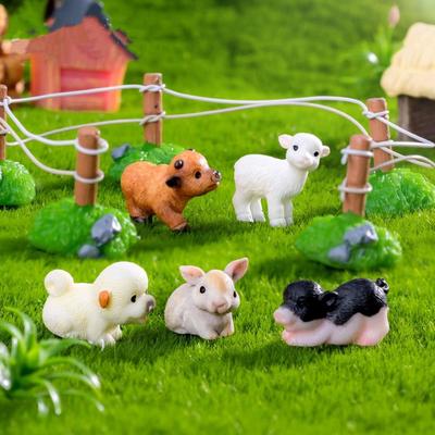 Новая статуэтка животных для DIY, смола, домашний декор, миниатюрные фигурки, животные для микроландшафта, модель, мини-фигурки животных