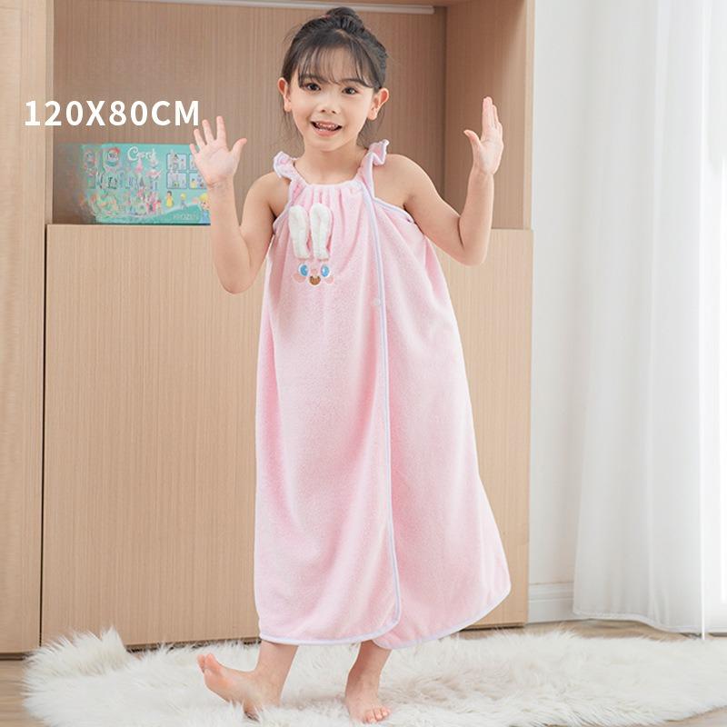 Новое детское носимое банное полотенце, юбка для душа на подтяжках, впитывающая флисовая юбка для душа из кораллового флиса, которая не легко линяет