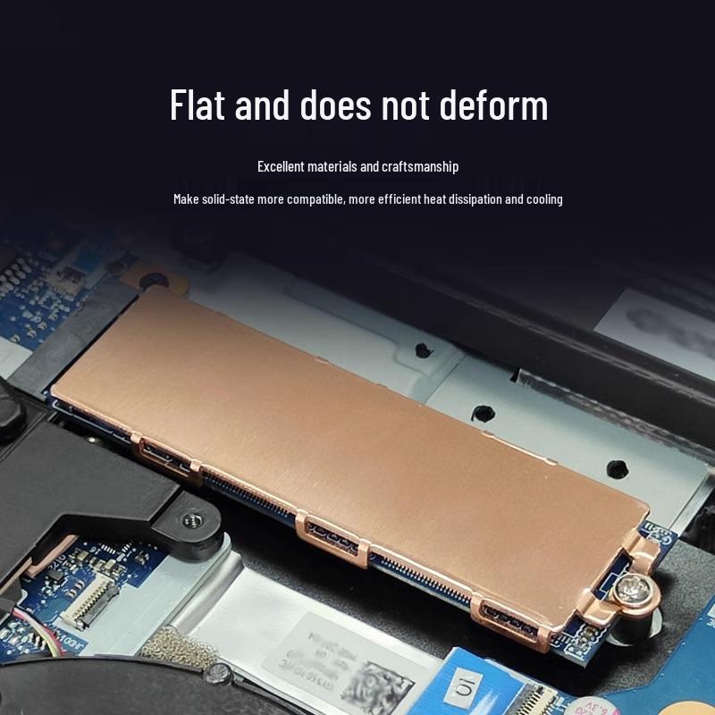 Жилет-радиатор для M.2 SSD - Радиатор 2280 из чистой меди для NVMe (Пурпурная медь)