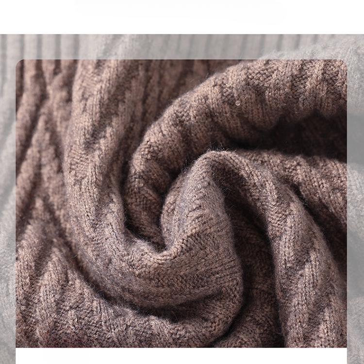 Женский длинный утолщенный свитер осень-зима свободный свитер для женщин среднего и пожилого возраста с полувысоким воротом и подкладкой для мам, модная рубашка, топы