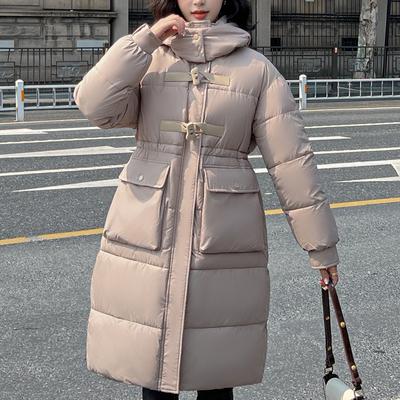 Зимнее пальто, женские длинные парки с капюшоном, большие размеры, модные свободные толстые теплые женские куртки, зимнее пальто