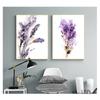 Картина на холсте, домашний декор, без рамы, абстрактные ботанические фиолетовые лавандовые и сиреневые принты, цветы, живопись, настенное искусство