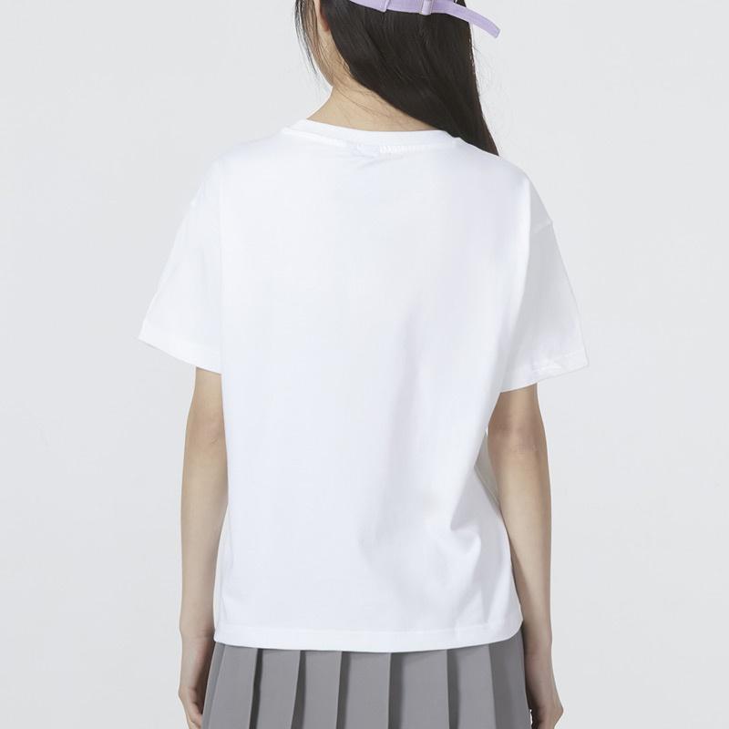 (WMNS) adidas Flower Graphic T-Shirt Asia Sizing 'White Pink' Women's HN7753