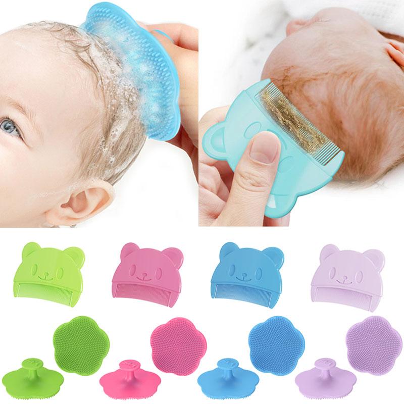 1PC Baby Care Accessories Fetal Head Fat Comb Infant Bathing Soft Comb Newborn Hair Cleaning Supplies Infant Comb Head Massager