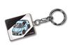 MKJP Custom Keychain Honda Insight ZE4 Black Car Light Blue Base Color