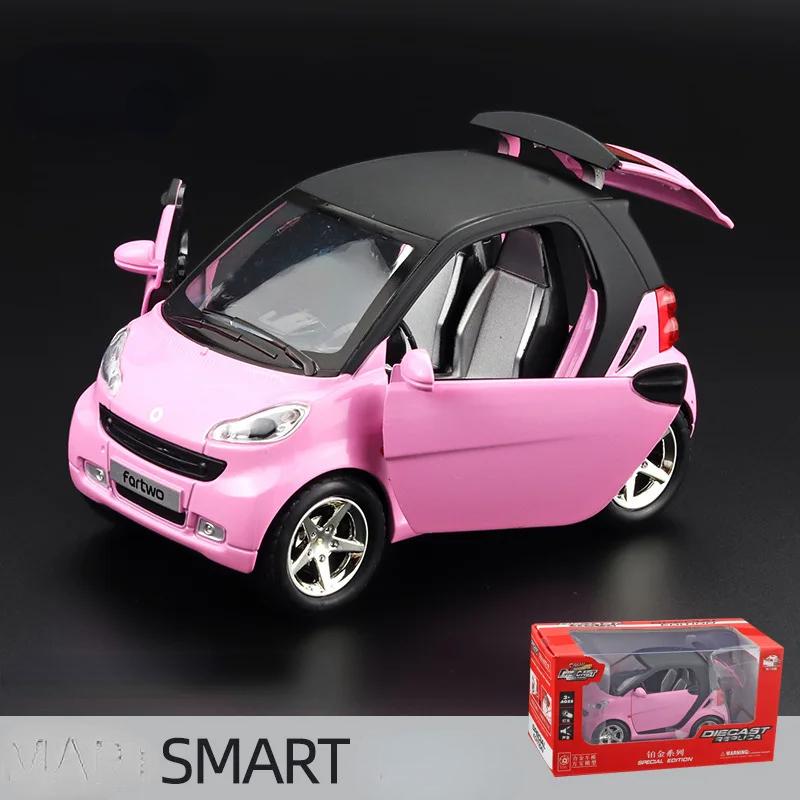 ABAC1 1:32 Smart Alloy Car Model Simulation Sound And Light Pull Back Toy Car Boy Collection Decoration Gift