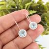 Sky Blue Topaz Gemstone Earring, Handmade Gorgeous Jewelry, 925 Solid Sterling Silver Jewelry, Bohemian Earring For Wedding Gift