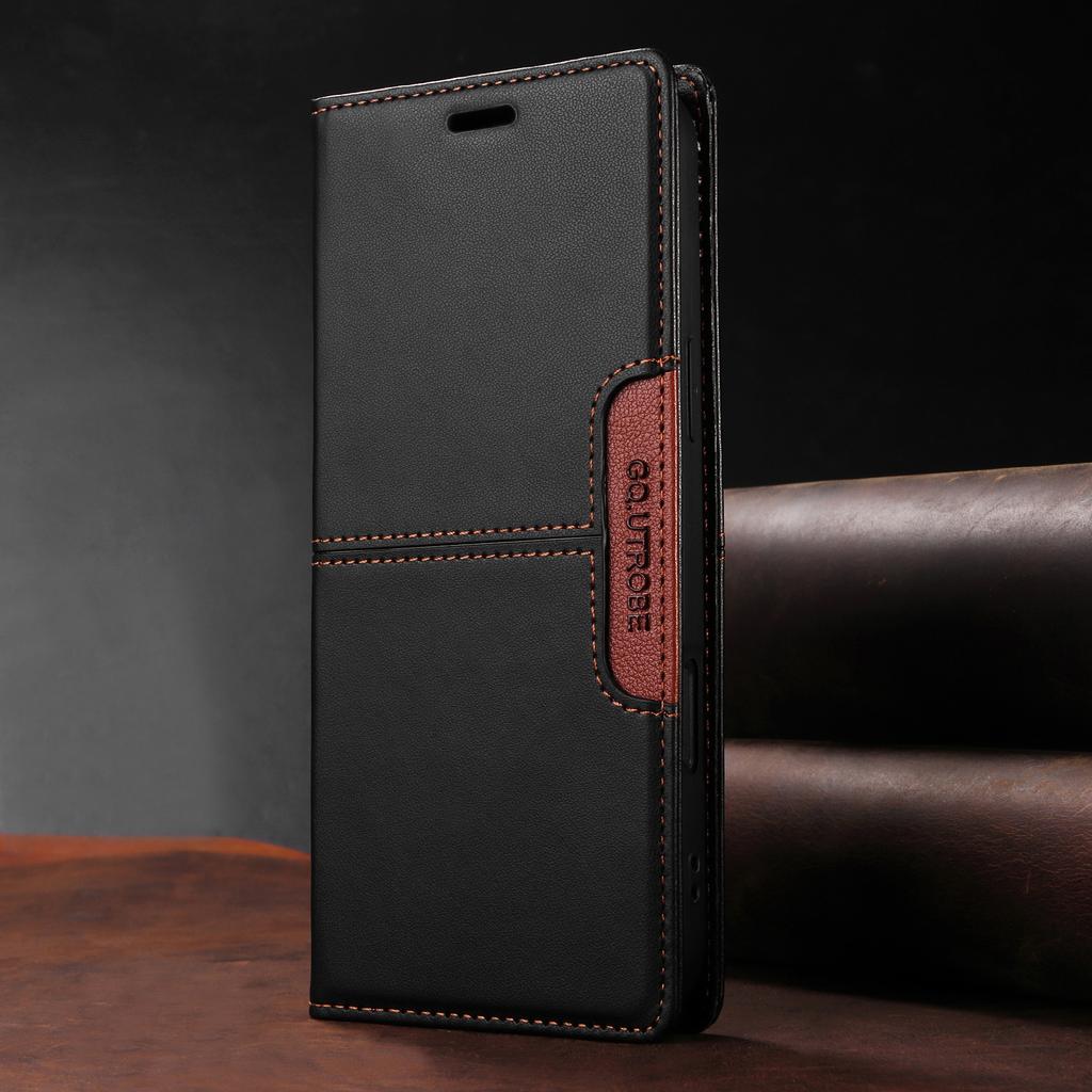 Роскошный кожаный чехол для Xiaomi Flip Folio RFID Blocking Wallet Kickstand Защитный чехол-кобура для Redmi Note14 Redmi12C Xiaomi 14T 11T 12T Poco X7
