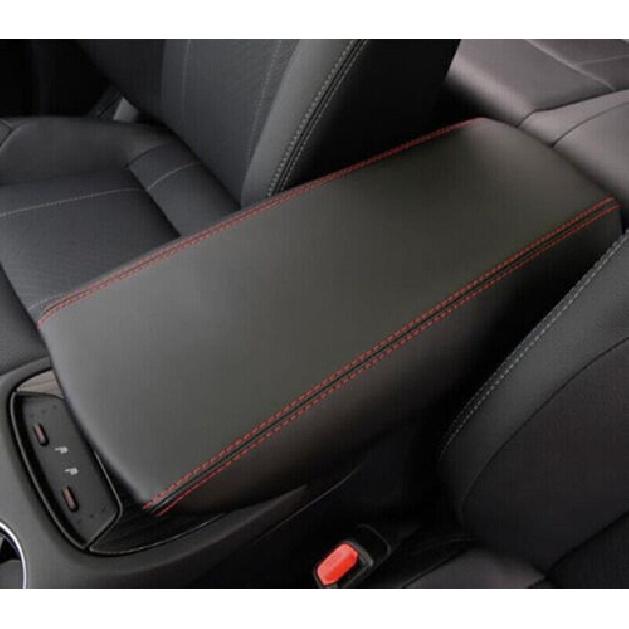 For Toyota Venza 2021-2024 Black Leather Console Armrest Box Holster Cover Trim