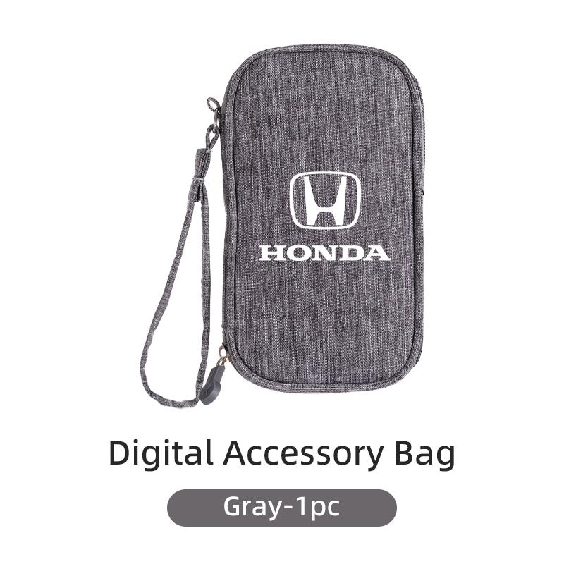 CKBSX1 Car Digital Storage Bag Waterproof Cable EVA Charging Tools Organizer For Honda Jsrzcing Civic Accord Fit City Vezel CRV Odyssey