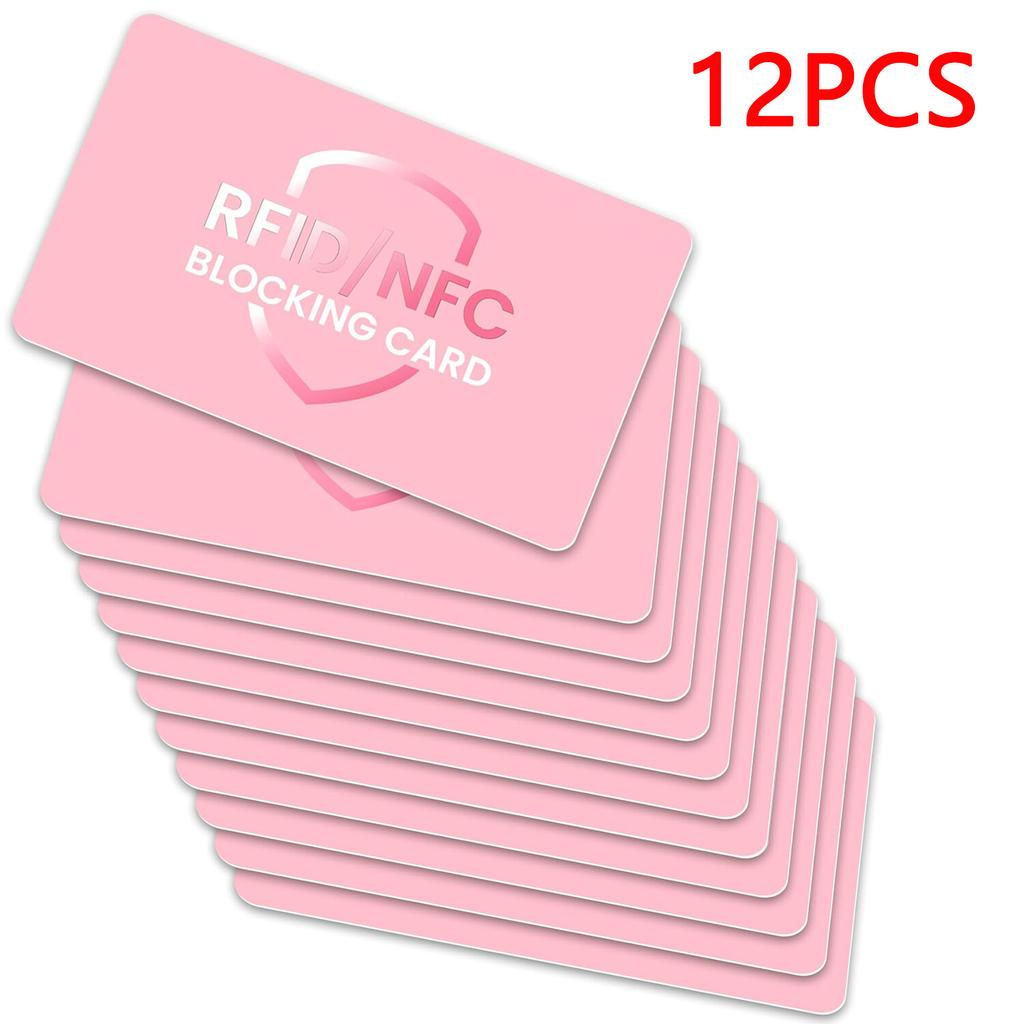 Блокирующая RFID-карту 3/6/12 шт., Одна карта защищает весь кошелек для женщин, Защита для кредитной/дебетовой карты, Антикража, Блокиратор NFC-контакта
