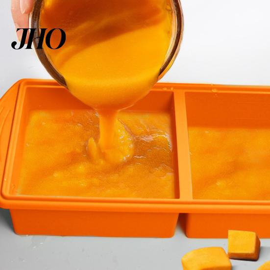 Portion Control Food Box Silicone Soup Freezer Tray with Flexible Lid BPA-Free Leak-proof Versatile Freezing Molds for Soups Sauces And Complementary