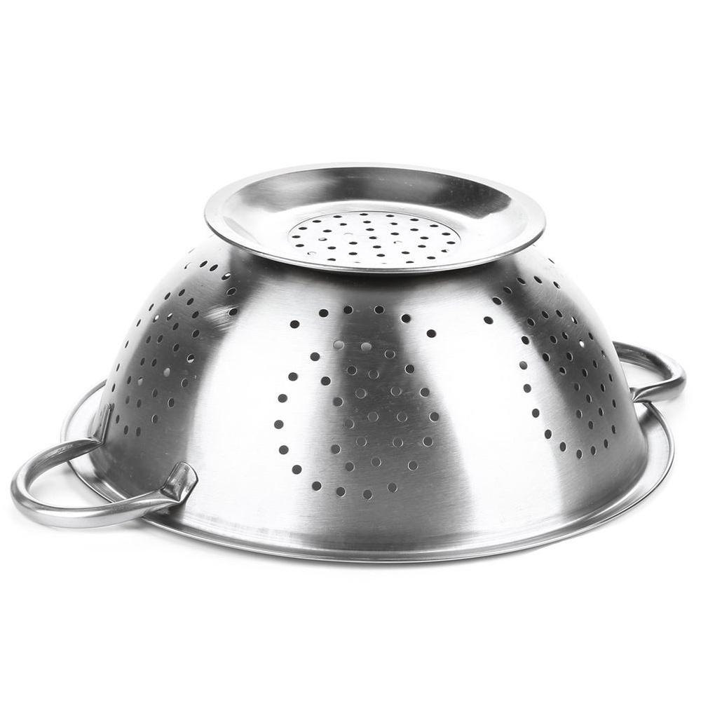 Cedzak Kuchenny Stalowy Durszlak Sitko do Odcedzania Warzyw Owoców 24 cm
