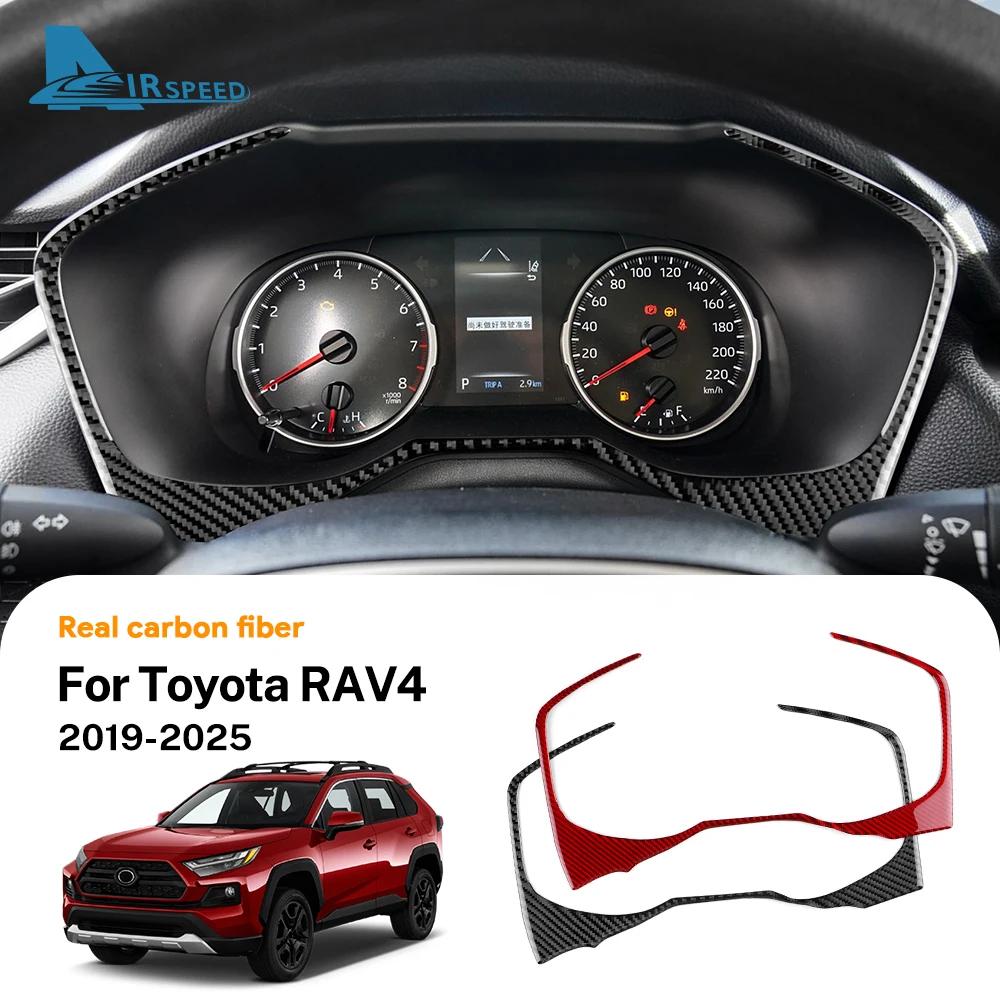 Carbon Fiber Style Dashboard Trim for Toyota RAV4 XA50 2019-2025 LHD RHD Speedometer Frame Cover