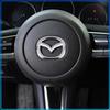 Для Mazda 6 3 CX5 5 2 323 CX7 Demio Atenza Axela MX30 CX30 CX3 CX9 RX8 RX7 ABS Наклейка на центр рулевого колеса автомобиля Аксессуары