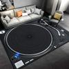 1PC Retro Disc Player Vinyl Records Pattern Carpet for Bedroom Home Decor Living Room Mat Music Classroom Music Lover Rugs Gift