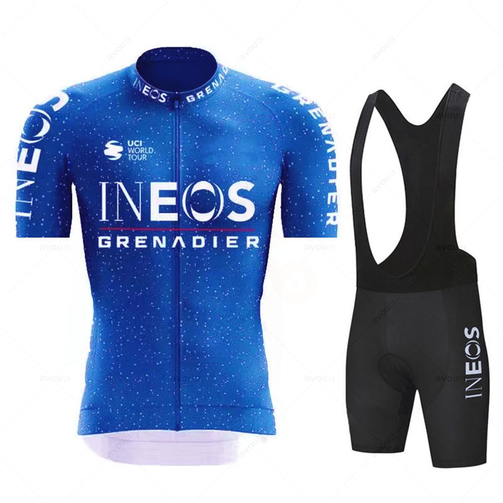 INEOS New Cycling Kit Summer Racing Bicycle Clothes Suit Quick-Dry Bicicletas Jersey Set MTB Uniform Bike Clothing Ropa Ciclismo