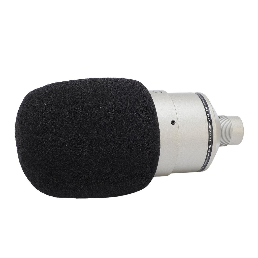 Студийный конденсаторный микрофон 26мм микрофон с диафрагмой с амортизатором XLR-кабель ветрозащита для записи подкастинга