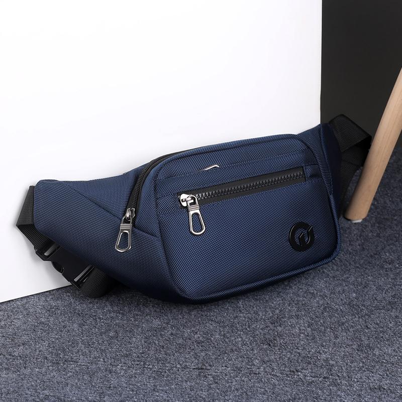 Water-repellent Men's Waist Bag Outdoor Sports Shoulder Crossbody Bag Chest Bag