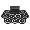 Электронная ударная установка Roll Up Practice Pad Midi Kit с педалями и палочками в подарок для детей 100?Вилка 240 В, США