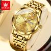 OLEVS brand watch with three-dimensional dial dual calendar quartz watch waterproof men's watch men's watch 5513