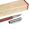 LACHIEVA LUX Роскошная перьевая ручка из натурального дерева Карин с подарочным набором Инструменты Немецкое перо, (Карин)