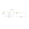 Xiaohongshu rimless glasses female myopia can be equipped with degree frameless glasses big face face small anti-blue light glasses