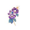 Exquisite Temperament Peony Flower Pearl Brooches For Women Girls Light Luxury Elegant Corsage Clothing Accessories Gifts