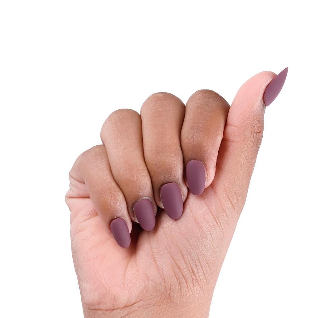 NAILWIND 24 шт. Накладные ногти | Матовые Натуральные Французские Короткие Накладные Ногти | Акриловые Ногти Полного Покрытия | Натуральные Накладные Ногти Нежные и Удобные для