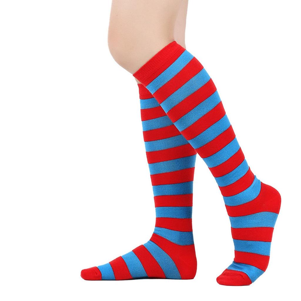 Women's Wide-stripe Calf Socks, Mid-calf And Knee-high Socks